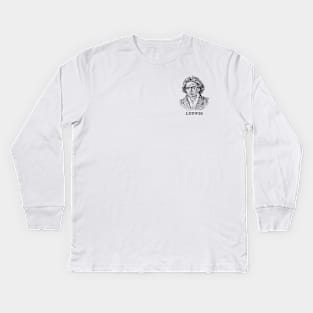 Ludwig van Beethoven Kids Long Sleeve T-Shirt